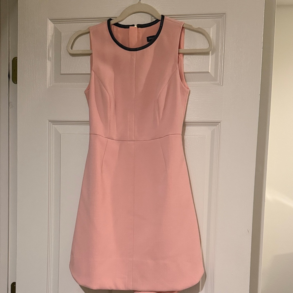 Banana Republic Pink Mini Dress with Black Trim